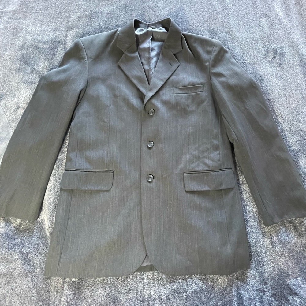 Gianni Veroni Gray 3 Button Suit Jacket 40L 33W